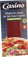 İçindeki şeker miktarı Magret De Canard Du Sud-ouest Tranché Séché Et Fumé 90 gr