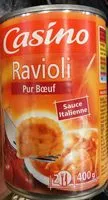 Suhkru kogus sees Ravioli Pur Bœuf Sauce Italienne