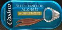 Quantité de sucre dans FILETS D'ANCHOIS DU PEROU ALLONGÉS À L'HUILE D'OLIVE
