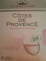 Amount of sugar in Côtes de Provence