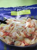 Pates au poulet et aux champignons