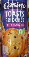 Toasts aux raisins