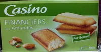 Количество сахара в Financiers aux amandes