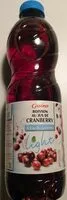 Jumlah gula yang masuk CRANBERRY LIGHT Teneur en fruits 25% minimum