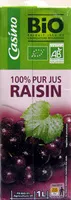 İçindeki şeker miktarı 100 % Pur Jus Raisin