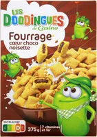 Zuckermenge drin Fourrage cœur choco noisette 7 vitamines et fer