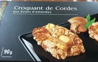 Amount of sugar in Les Délicats Croquants de Cordes aux éclats d'amandes