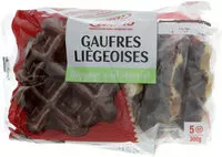 Suhkru kogus sees Gaufres liégeoises au chocolat et aux perles de sucre