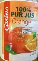 Zuckermenge drin Pur jus d'orange pet
