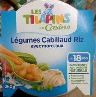 Количество сахара в Légumes Cabillaud Riz avec morceaux