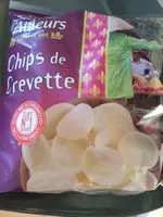 Sokerin määrä sisällä Chips Crevette