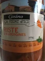 Sucre et nutriments contenus dans Casino ca vient d ici