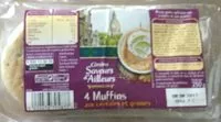 Sokerin määrä sisällä 4 Muffins aux céréales et graines
