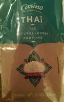 Jumlah gula yang masuk Riz Thaï long grain