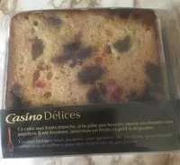 Sokerin määrä sisällä Cake aux fruits