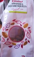 Suhkru kogus sees Amandes décortiquées