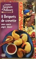 Sokerin määrä sisällä Beignets de crevettes x8