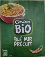 Suhkru kogus sees Blé dur précuit biologique