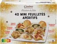 Quantité de sucre dans 40 mini feuilletés apéritifs