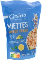 Zuckermenge drin Miettes saveur crabe