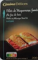 Quantité de sucre dans Filets de maquereaux fumés au feu de bois