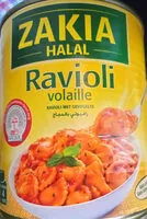 Quantité de sucre dans Zakia ravioli halal volaille 800g
