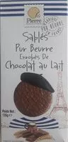 Biscuits enrobes de chocolat lait