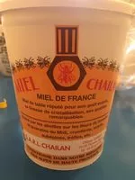 Sucre et nutriments contenus dans Miel chailan