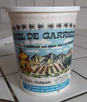 Sucre et nutriments contenus dans Sarl chaillan