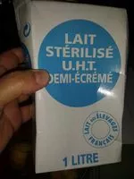 Sucre et nutriments contenus dans Lait des elevages francais