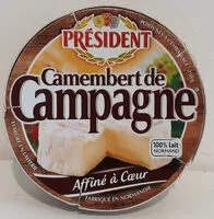 Quantité de sucre dans Camembert de campagne