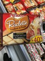 Sucre et nutriments contenus dans President est pas bio