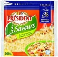 Cantidad de azúcar en President rape le 3 saveurs 200g