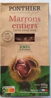Sokerin määrä sisällä Marrons entiers cuits sous vide