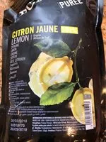 Sokerin määrä sisällä Purée de  citron jaune