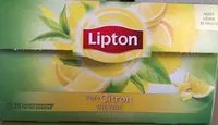 Suhkru kogus sees Lipton Thé Vert Citron 25 Sachets