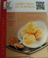 入っている砂糖の量 Sorbet fruits de la passion