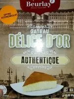 Quantité de sucre dans Gateau délice d'or