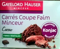 Carres coupe faim minceur cacao