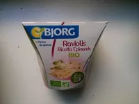 Zuckermenge drin Raviolis Ricotta Épinards Bio