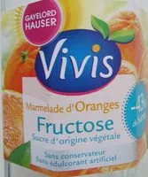 Sucre et nutriments contenus dans Vivis