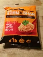 Quantité de sucre dans Nouilles instantanées asiatiques Mian Tiao au curry rouge