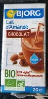 含糖量 Lait d'amande chocolat