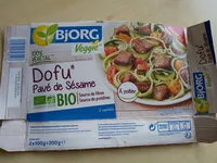 Sucre et nutriments contenus dans Bjorg veggie