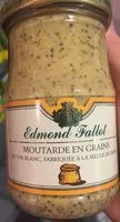 入っている砂糖の量 Moutarde en grains au vin blanc