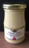 入っている砂糖の量 Moutarde de Bourgogne