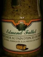 入っている砂糖の量 Moutarde au pain d'épices de Dijon
