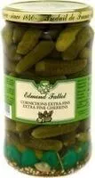 入っている砂糖の量 Edmond Fallot Cornichons Extra-Fins - 6.7 Oz