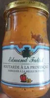 入っている砂糖の量 Moutarde à la provençale