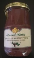 入っている砂糖の量 Moutarde au pinot noir